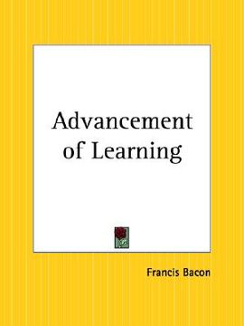 portada advancement of learning (in English)
