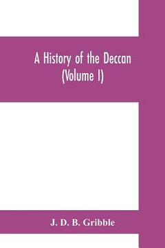 portada A history of the Deccan (Volume I) (en Inglés)