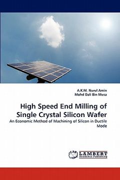 portada high speed end milling of single crystal silicon wafer (en Inglés)