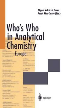 portada who s who in analytical chemistry: europe (in English)