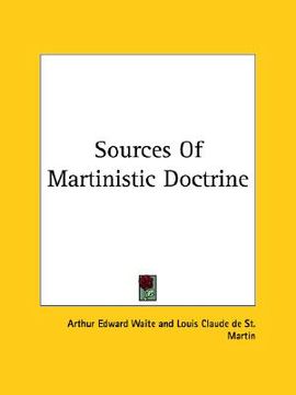 portada sources of martinistic doctrine (in English)