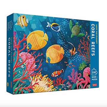 portada Save the Planet. Coral Reefs. Ediz. A Colori. Con Puzzle (Sassi Junior) (en Inglés)