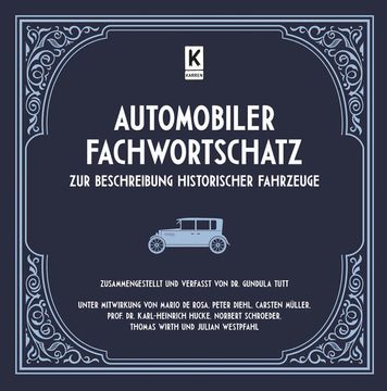 portada Automobiler Fachwortschatz zur Beschreibung Historischer Fahrzeuge (en Alemán)