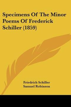 portada specimens of the minor poems of frederick schiller (1859) (in English)
