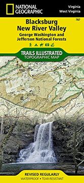 portada Blacksburg, New River Valley: Jefferson National Forest, Virginia (National Geographic Trails Illustrated Map)