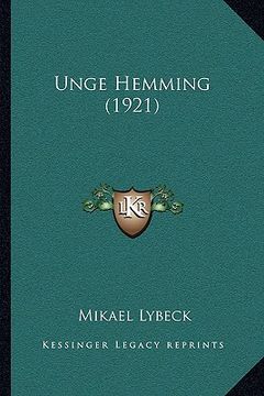 portada unge hemming (1921) (en Inglés)