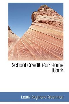portada school credit for home work (en Inglés)
