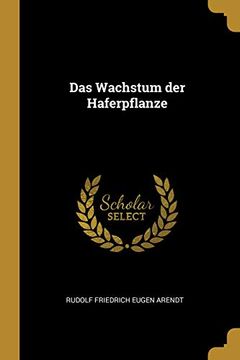 portada Das Wachstum Der Haferpflanze (in German)