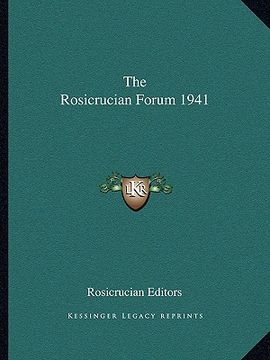 portada the rosicrucian forum 1941