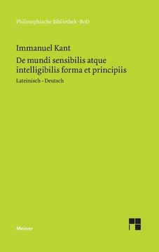 portada De mundi sensibilis atque intelligibilis forma et principiis / Über die Form und die Prinzipien der Sinnen- und Geisteswelt (in German)