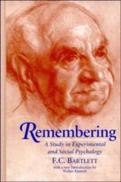 portada Remembering 2nd Edition Hardback: A Study in Experimental and Social Psychology 