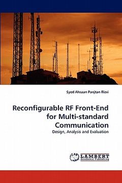portada reconfigurable rf front-end for multi-standard communication (in English)