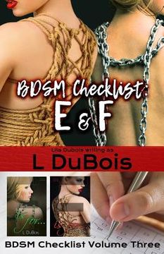 portada BDSM Checklist: E & F (en Inglés)