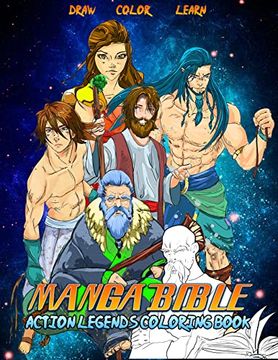 portada Manga Bible Action Legends: Coloring Book (in English)