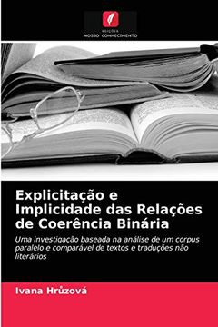 portada Explicitação e Implicidade das Relações de Coerência Binária (en Portugués)