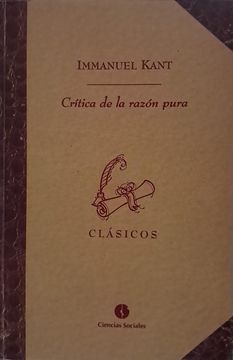 portada CRITICA DE LA RAZON PURA
