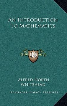 portada an introduction to mathematics (en Inglés)