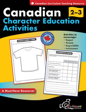 portada Canadian Character Education Activities Grades 2-3 (en Inglés)