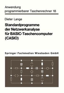portada Standardprogramme Der Netzwerkanalyse Für Basic-Taschencomputer (Casio) (in German)