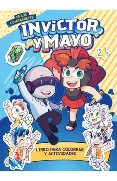 portada Invictor y Mayo Libro Para Colorear y Actividades (in Spanish)