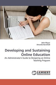 portada developing and sustaining online education (in English)
