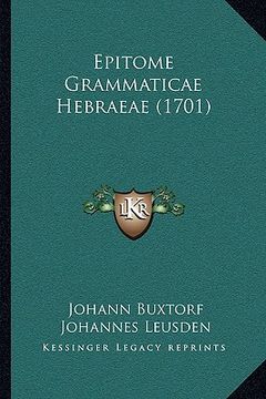 portada Epitome Grammaticae Hebraeae (1701) (in Hebreo)