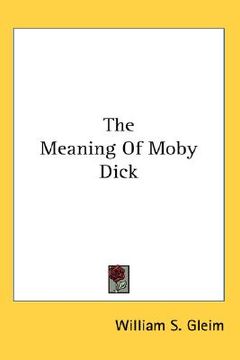 portada the meaning of moby dick (in English)