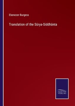 portada Translation of the Sûrya-Siddhânta