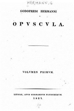 portada Opuscula (en Latin)
