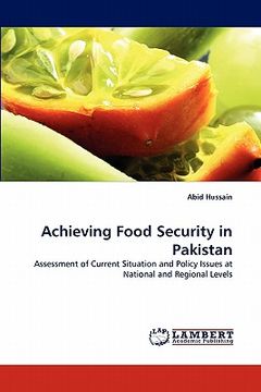 portada achieving food security in pakistan (en Inglés)