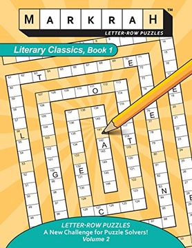 portada Markrah Letter-Row Puzzles Literary Classics, Book 1 (Volume 2) (in English)
