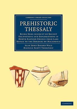 portada Prehistoric Thessaly Paperback (Cambridge Library Collection - Archaeology) (in English)