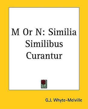 portada m or n: similia similibus curantur (in English)