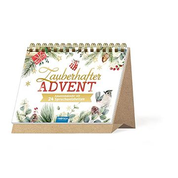 portada Trötsch Adventskalender zum Aufstellen Zauberhafter Advent - Adventskalender mit 24 Spruchweisheiten: Aufstelladventskalender (en Alemán)