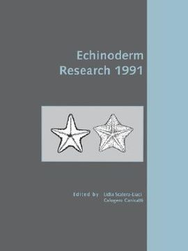 portada echinoderm research 1991 (en Inglés)