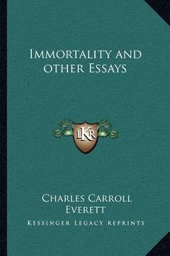 portada immortality and other essays (in English)