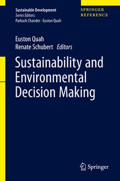 portada Sustainability and Environmental Decision Making (en Inglés)