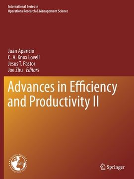 portada Advances in Efficiency and Productivity II (in English)