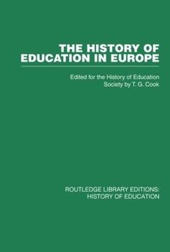portada The History of Education in Europe (History of Education Society) (en Inglés)