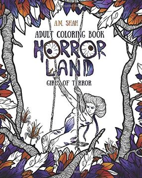 portada Adult Coloring Book: Horror Land Girls of Terror (Book 2) (en Inglés)