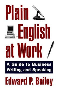 portada plain english at work: a guide to writing and speaking