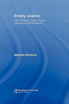 portada empty justice: one hundred years of law literature and philosophy (in English)