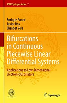 portada Bifurcations in Continuous Piecewise Linear Differential Systems: Applications to Low-Dimensional Electronic Oscillators (in English)