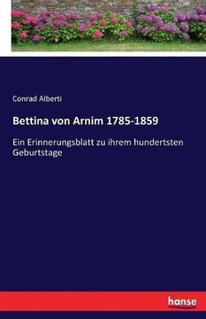 portada Bettina von Arnim 1785-1859
