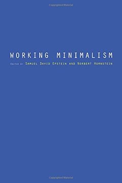 portada Working Minimalism: Volume 32 (Current Studies in Linguistics) (en Inglés)