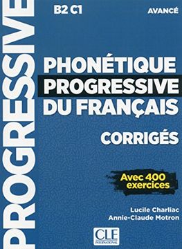 portada Corriges Phonétique Progressive du Français Niveau Avancé (en Francés)