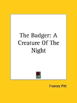 portada the badger: a creature of the night (in English)