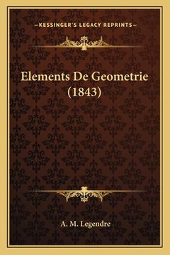 portada Elements De Geometrie (1843) (in French)