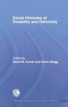 portada social histories of disability and deformity (en Inglés)