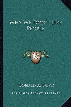 portada why we don't like people (in English)